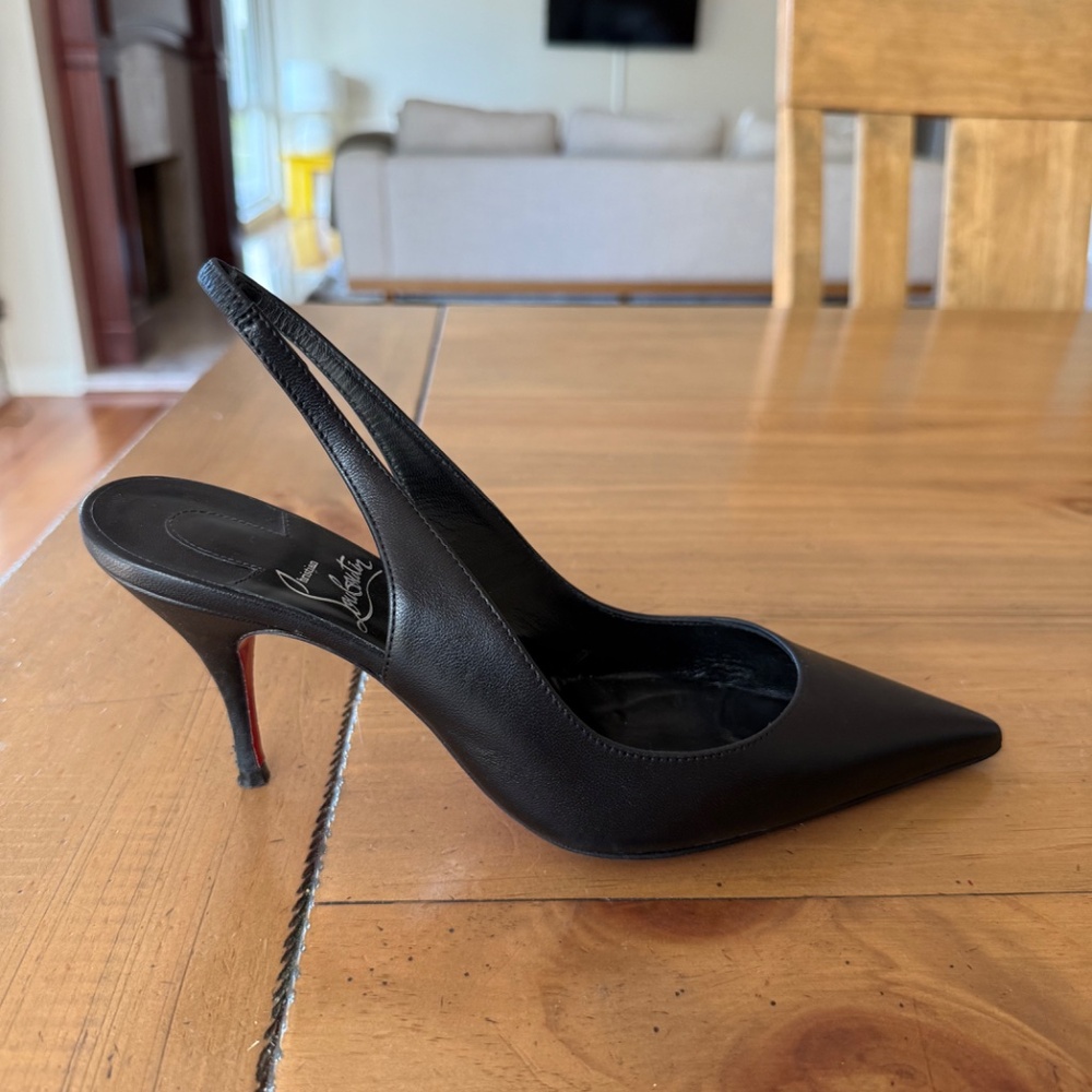 Christian Louboutin Clara Napa Slingback blk - Picture 9 of 12
